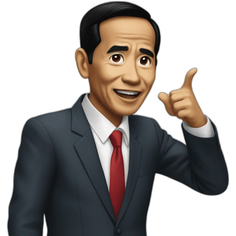 Jokowi pointing emoji