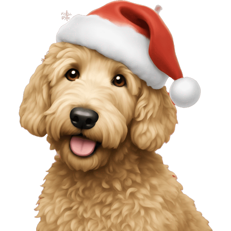 golden doodle christmas emoji