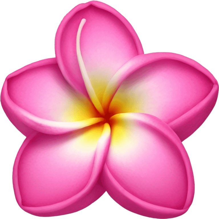 Pink plumeria flower  emoji