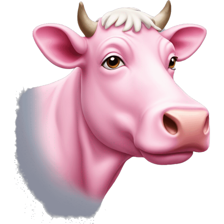 pink cow emoji