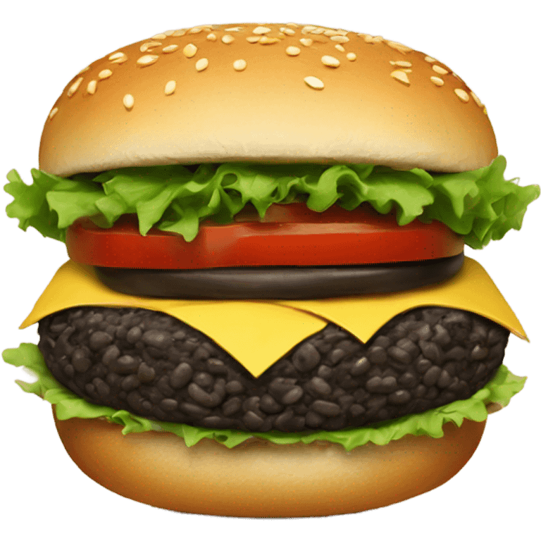 Black bean burger  emoji