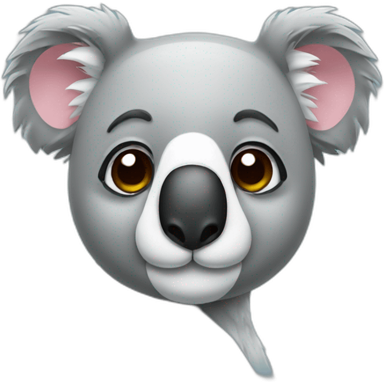 Koala with a moustache emoji