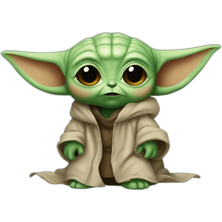 mad baby yoda emoji