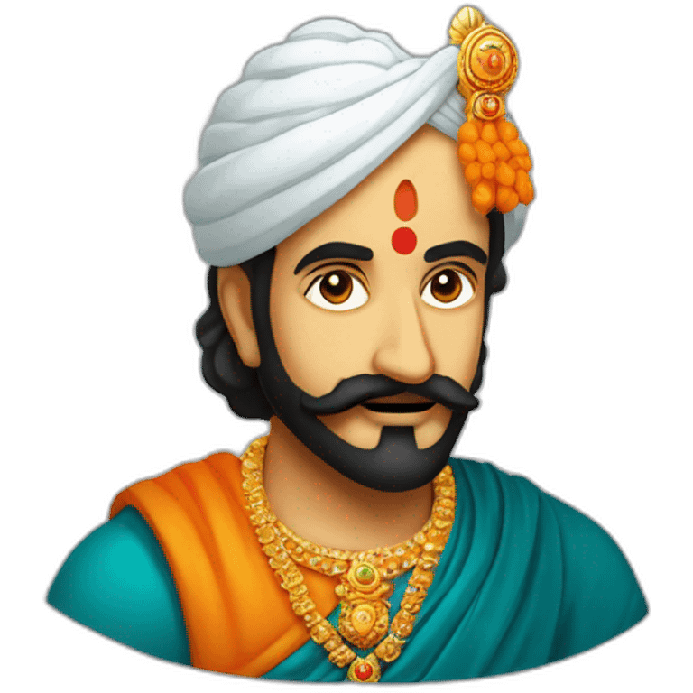 Chhatrapati Shivaji Maharaj facing towards left emoji