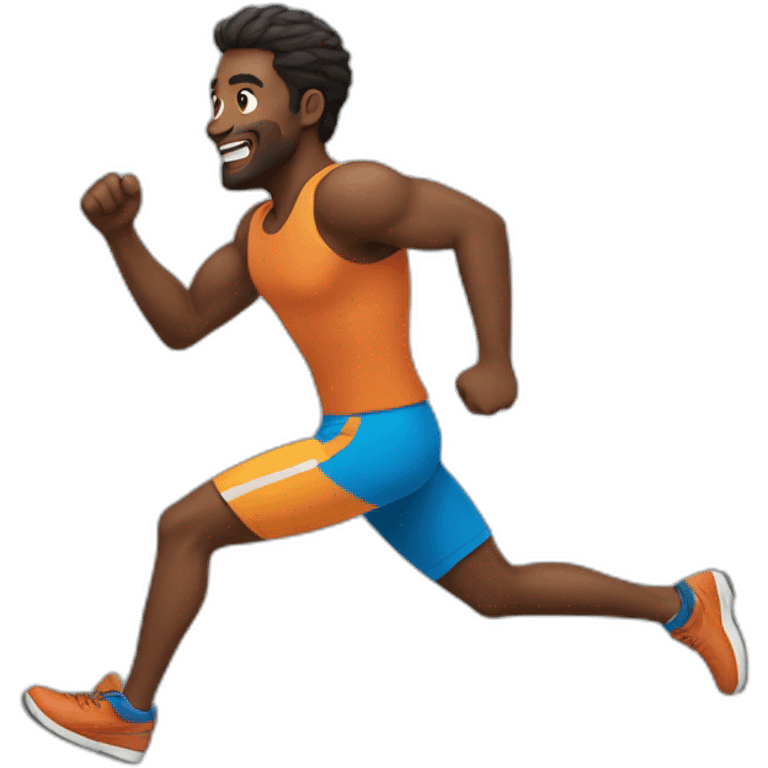 man running very fast emoji