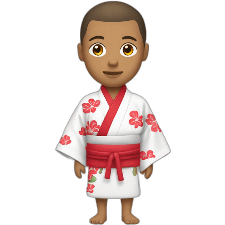 mbappé with kimono emoji