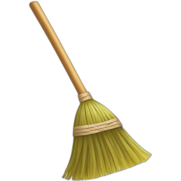 A broom (White color) emoji