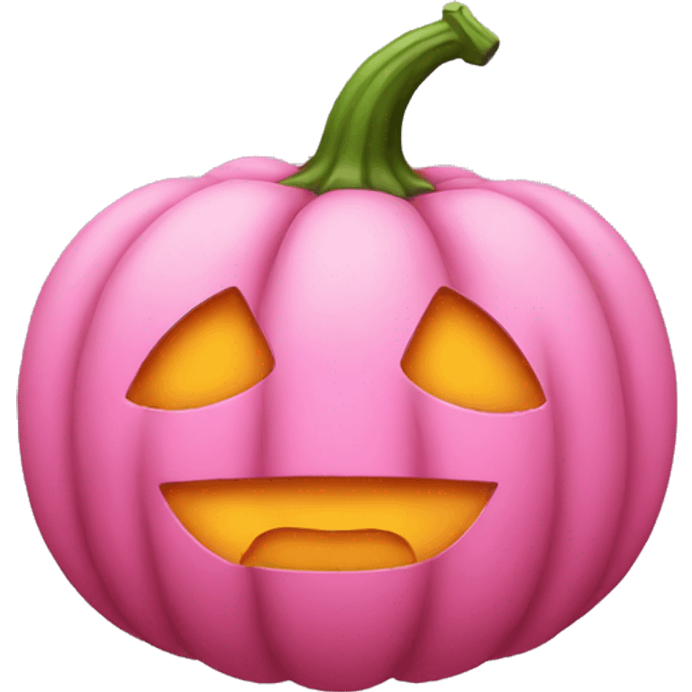 Pink pumpkin  emoji