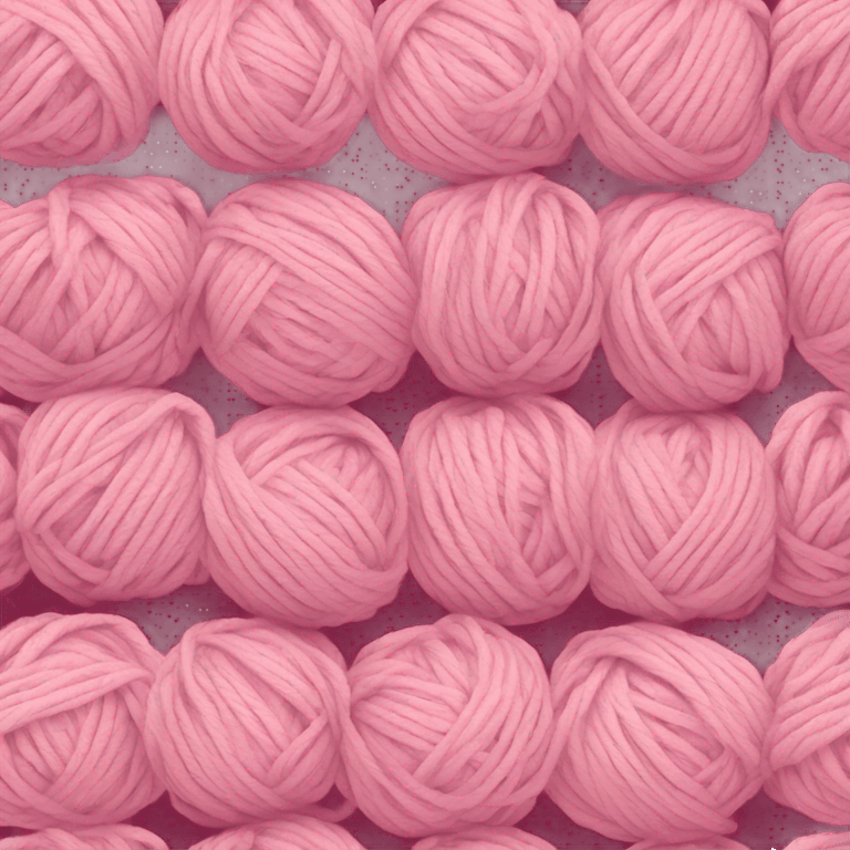 Yarn ball light pastel pink emoji