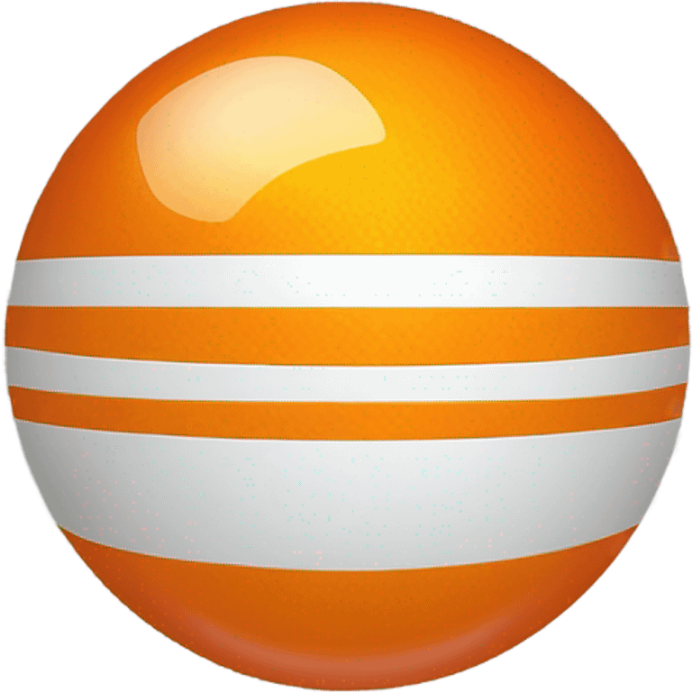 dark orange ball emoji