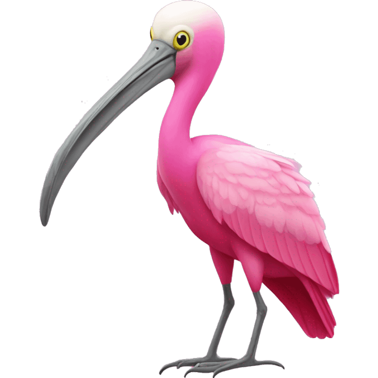 roseate spoonbill emoji emoji