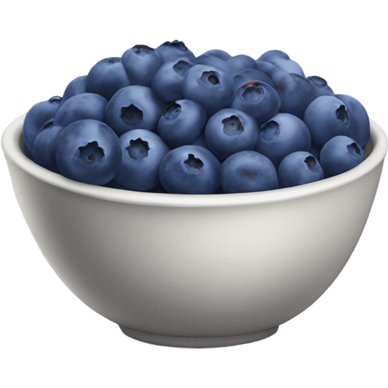 Bowl of blueberries  emoji