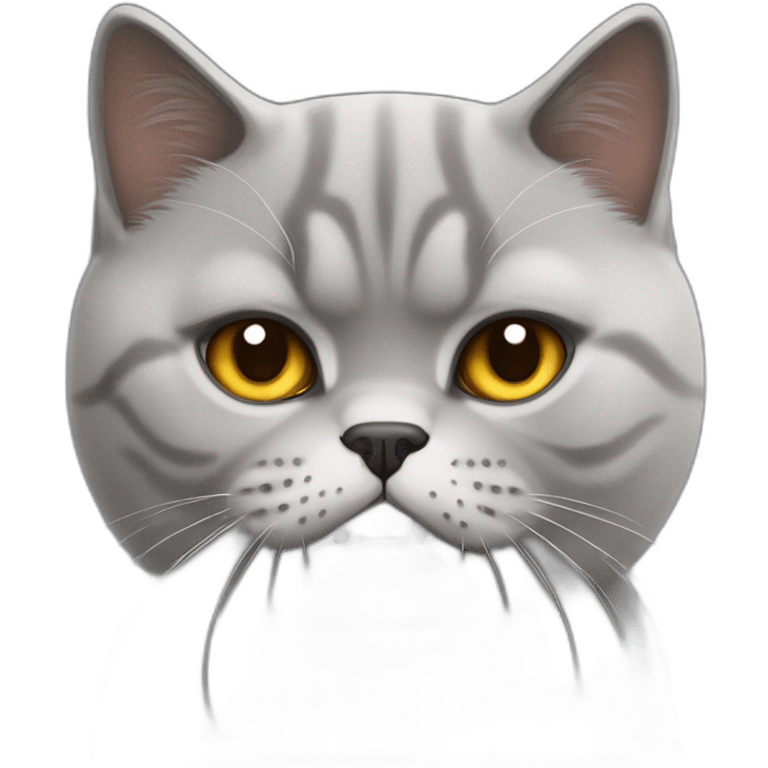 angry but cute british shorthair emoji