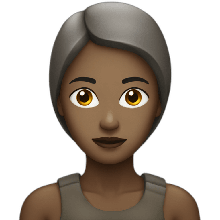 Woman in deep mud emoji