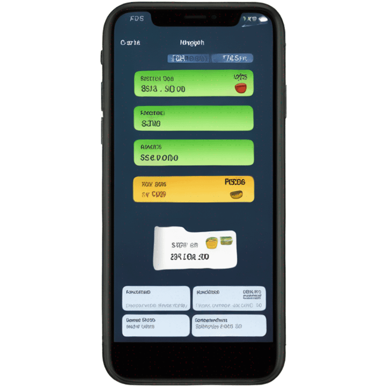 receipt in a phone emoji