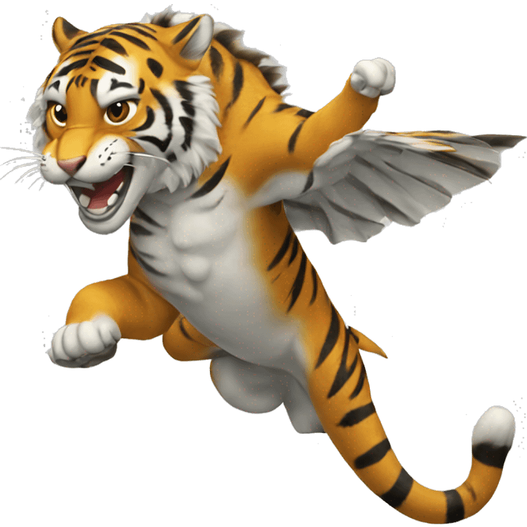 flying tiger  emoji