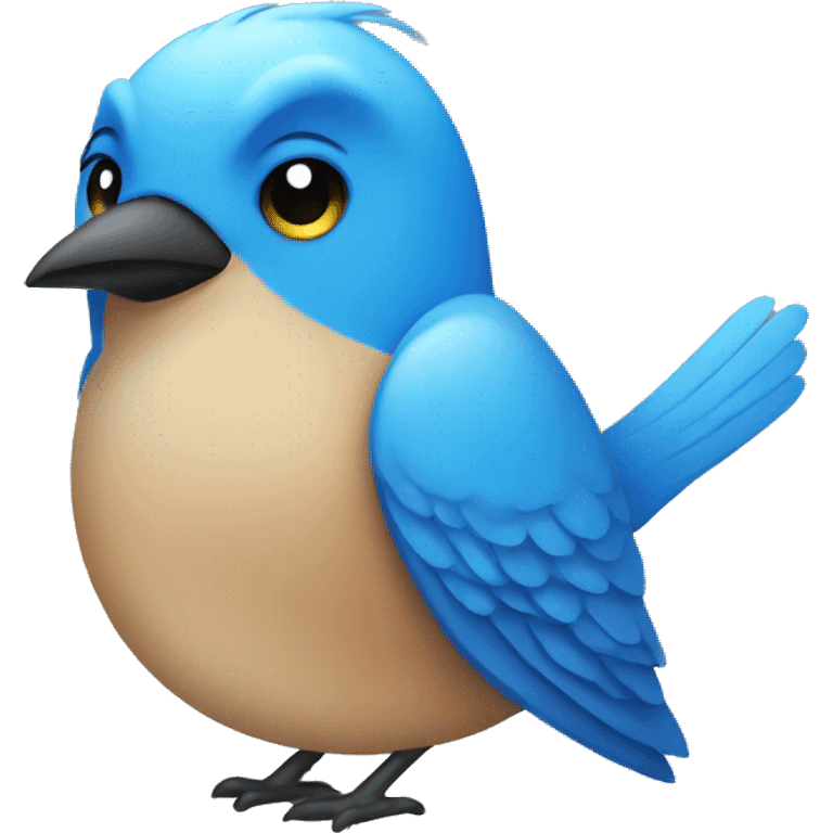 Twitter blue bird emoji