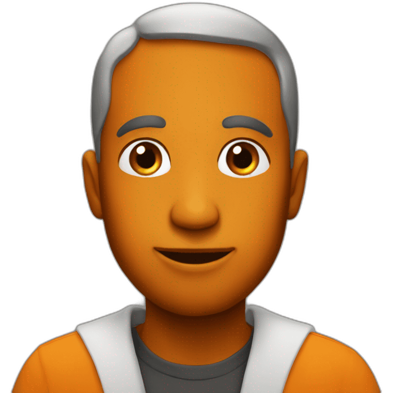 Christian orange emoji