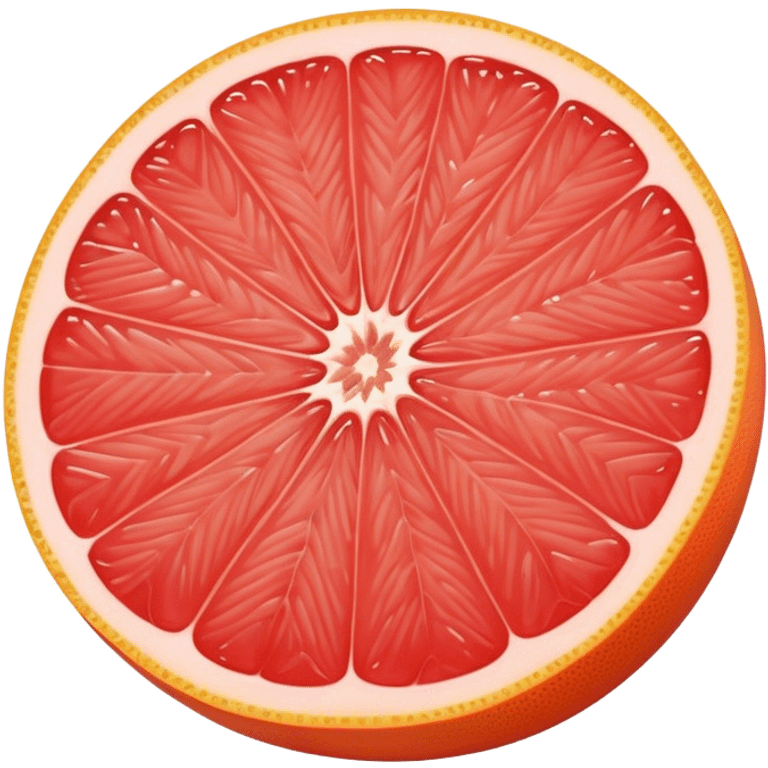 pastel colored grapefruit emoji