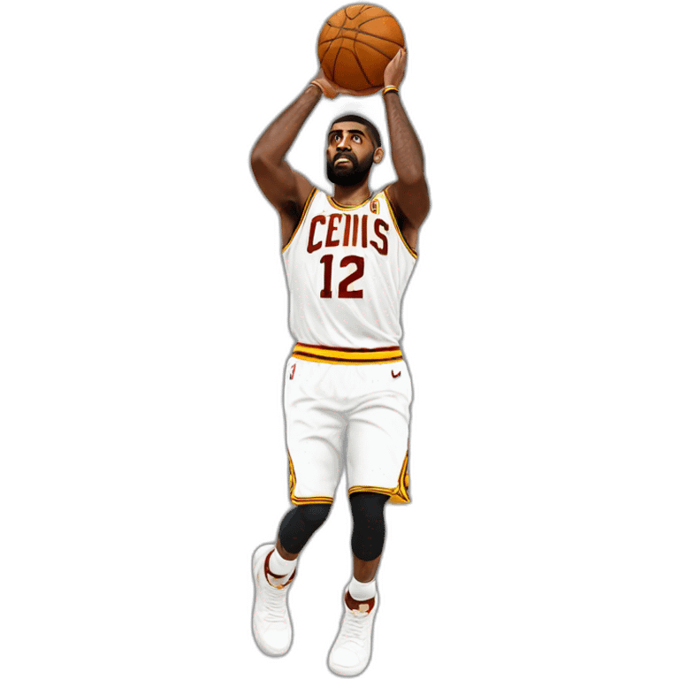 Kyrie irving shooting the ball emoji