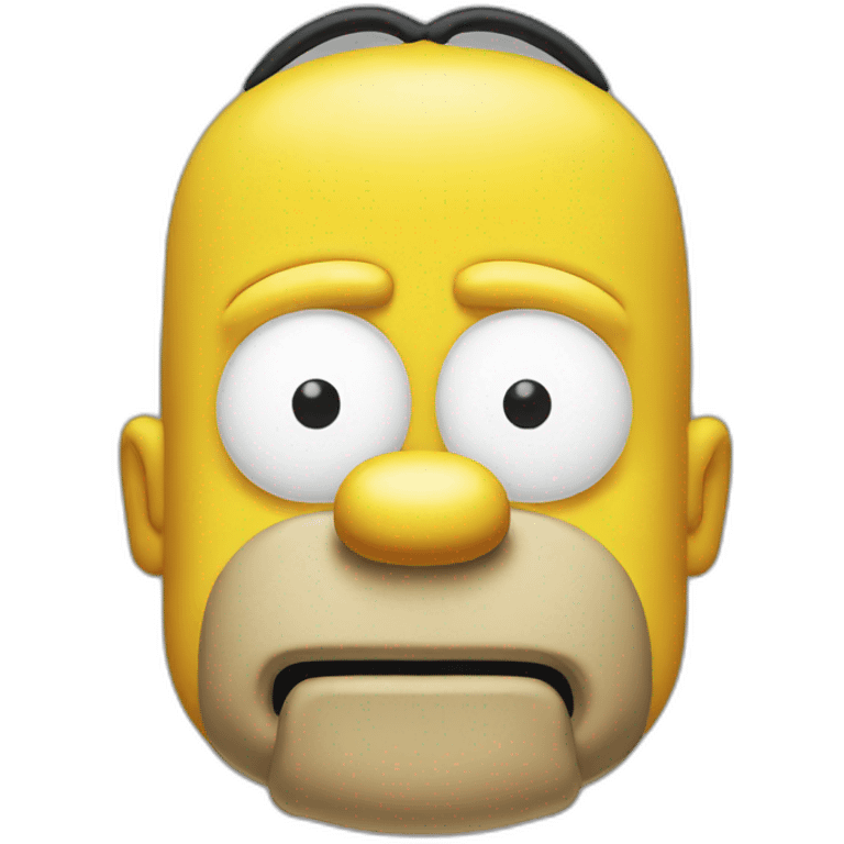 Head Homer Simpson emoji