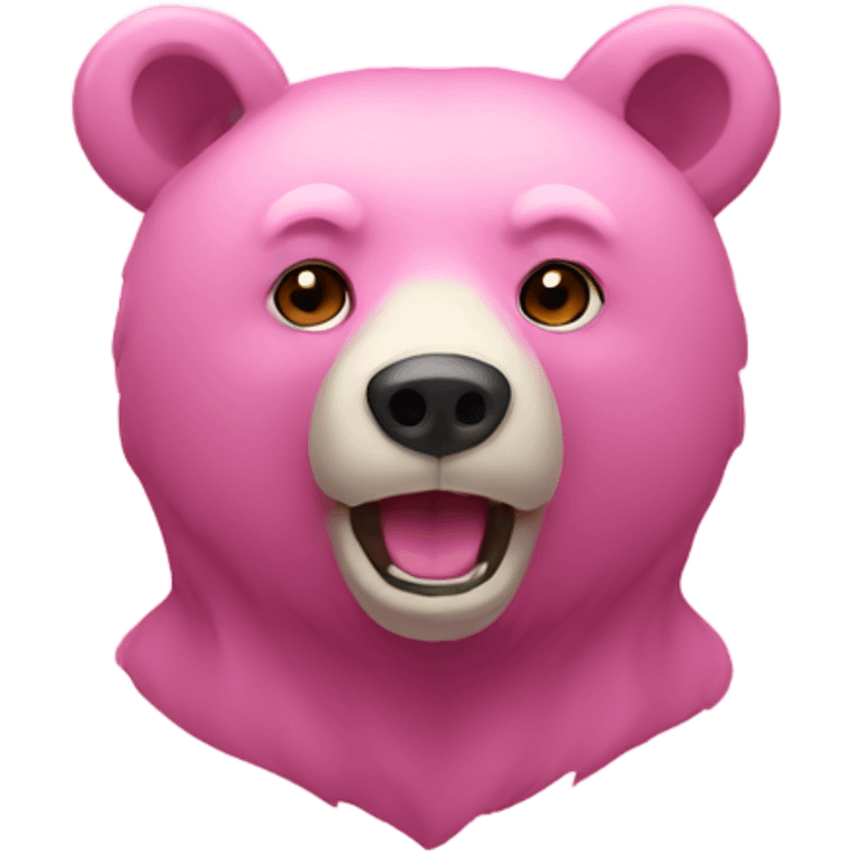 Bear pink emoji