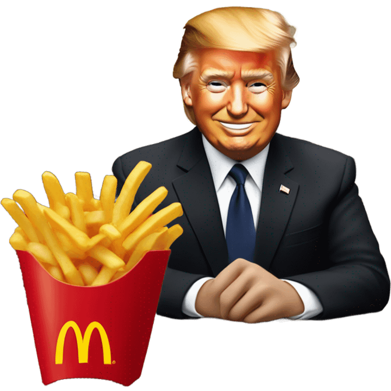 Donald trump in McDonalds emoji