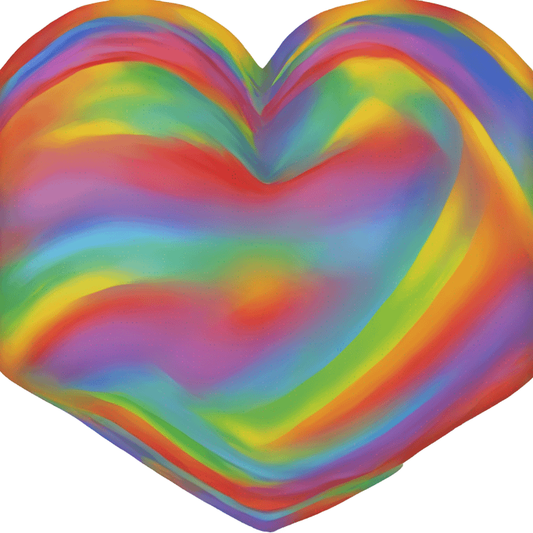 Rainbow heart emoji