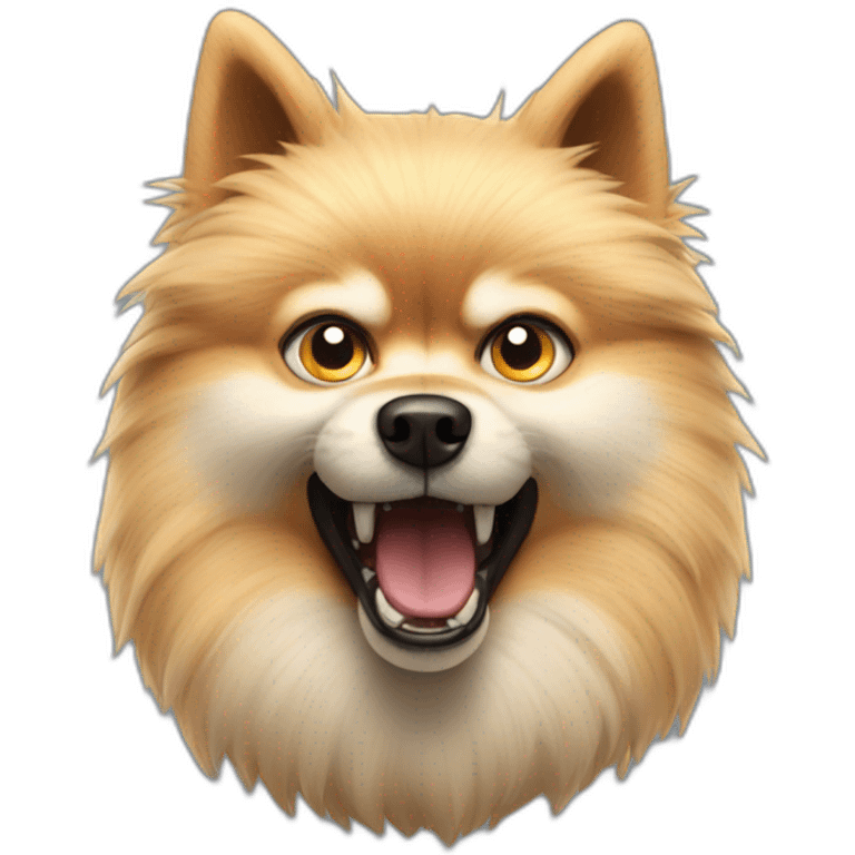 Angry spitz dog emoji