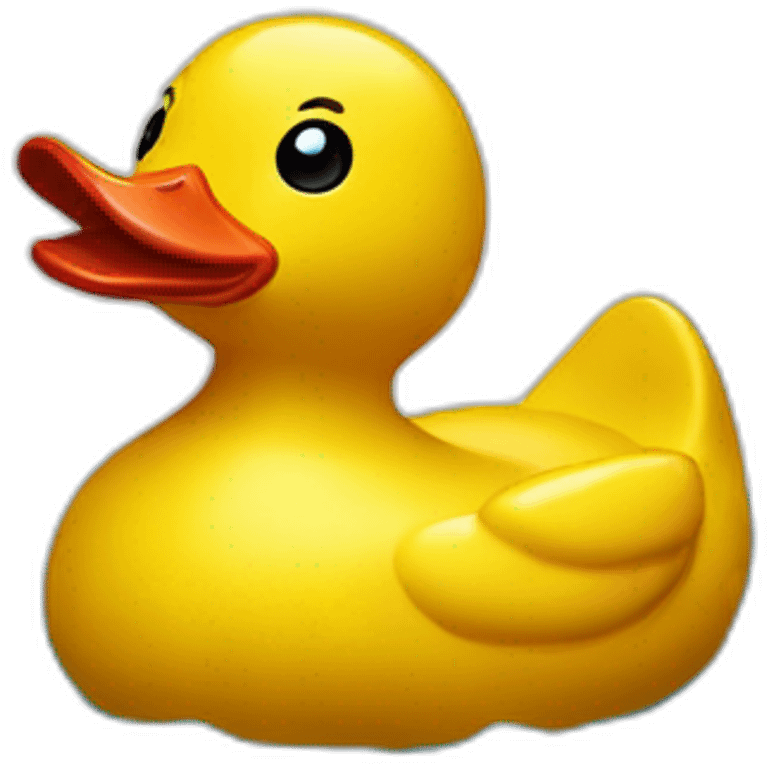 gold rubber duck emoji