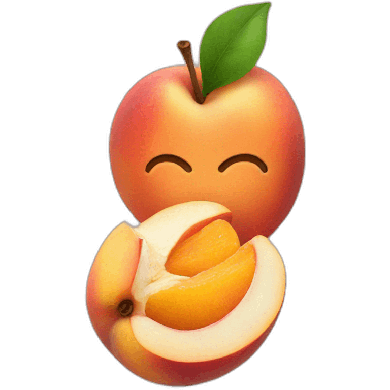 eating peaches emoji