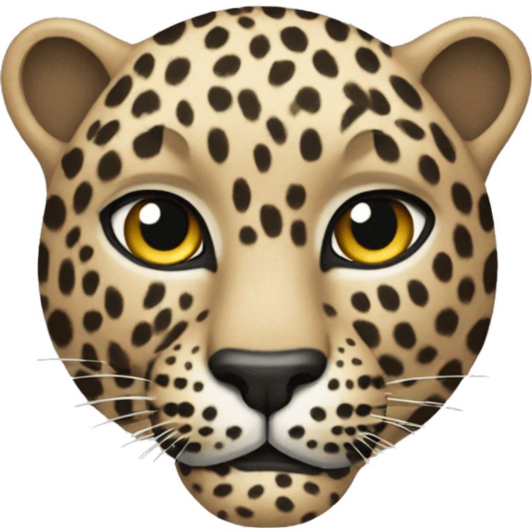 Leopard qui rigole emoji