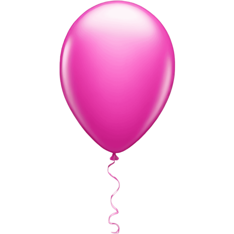 shiny pink balloon number 1 emoji