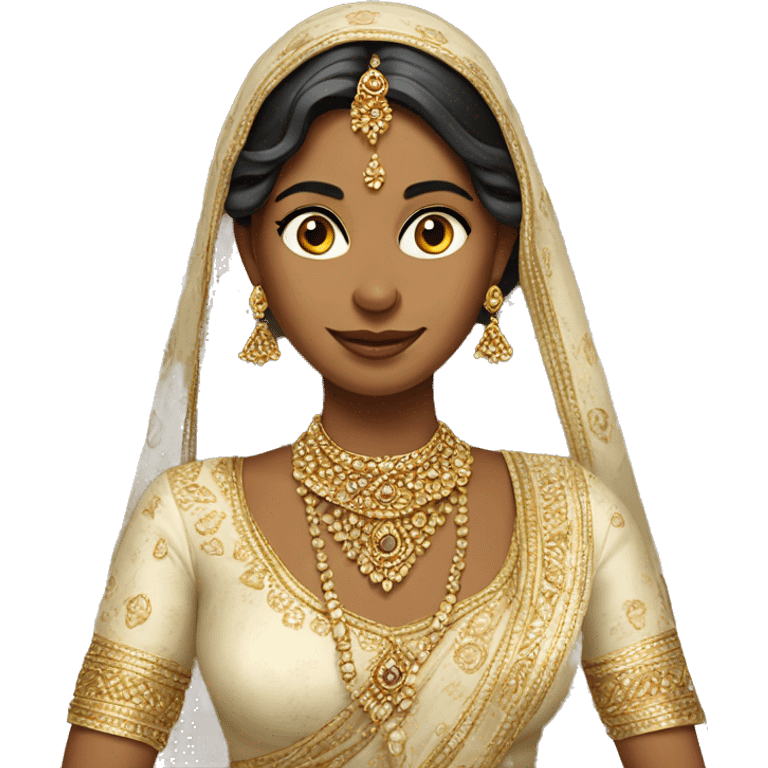 A fair Indian Bride emoji