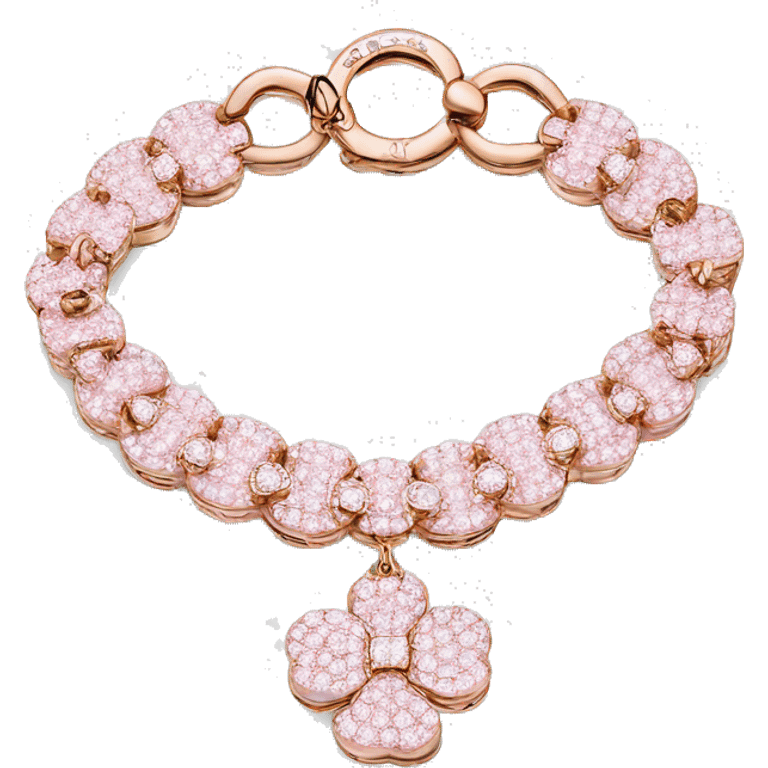 Pink van cleef diamond bracelet emoji