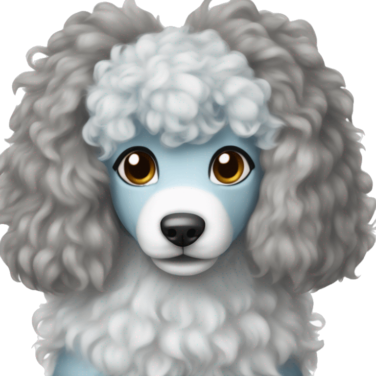 glaceon as a poodle emoji