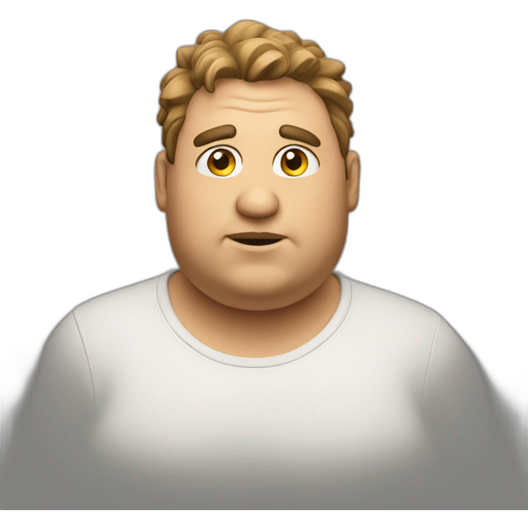 fat guy emoji