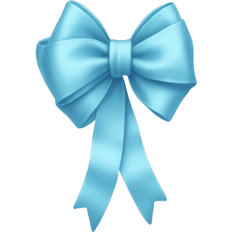 Baby blue bow emoji