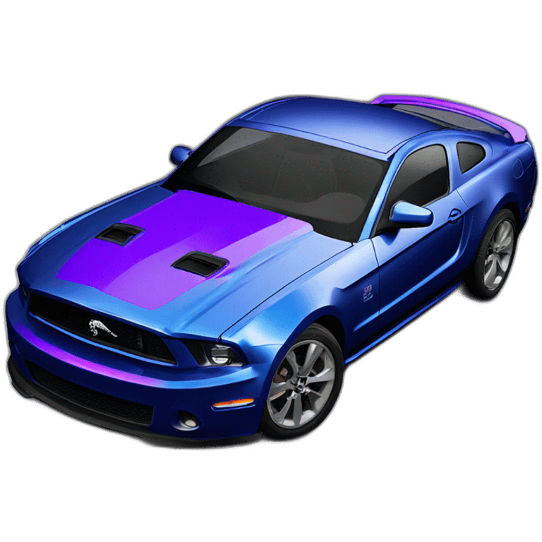 Mustangs gt 2010 décapotable blue Mix with purple emoji