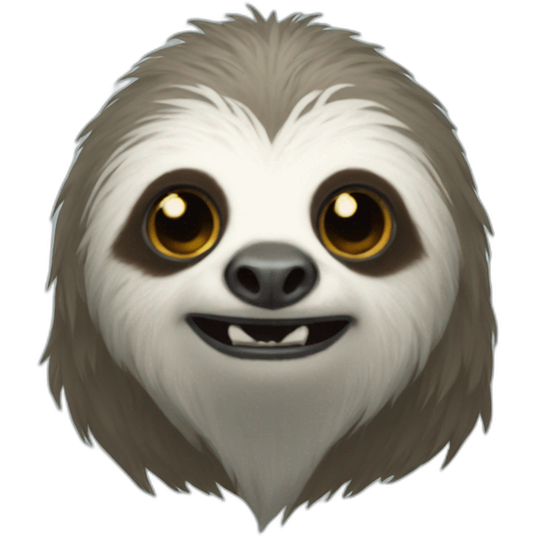 Ghost king sloth emoji