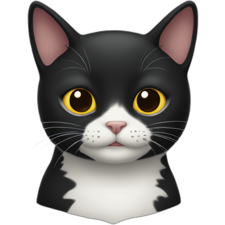 lovely black cat emoji emoji