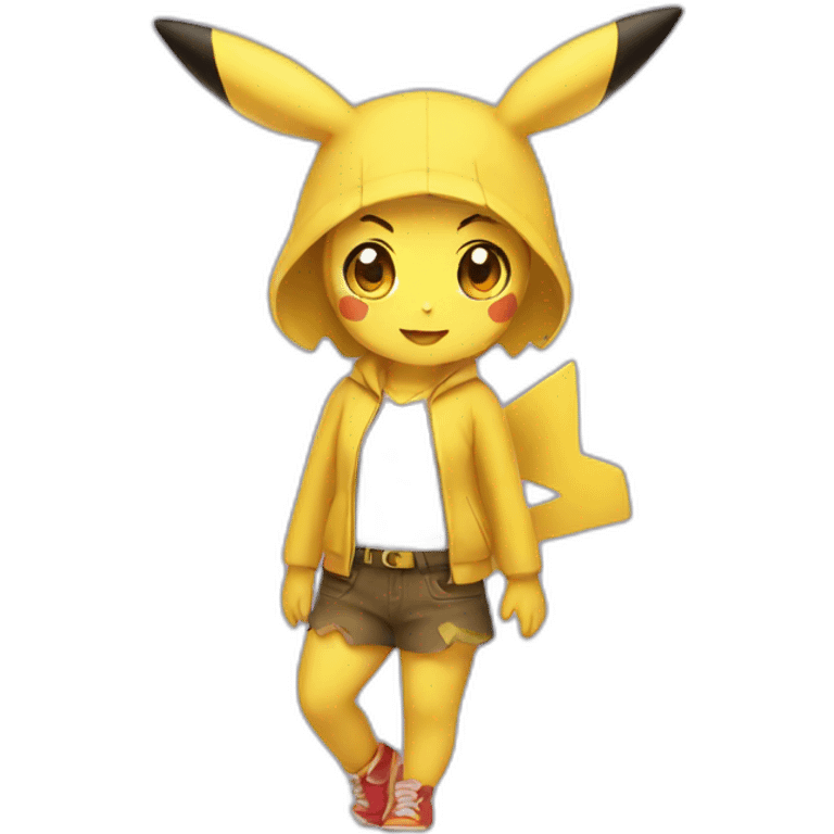 Pikachu girl emoji