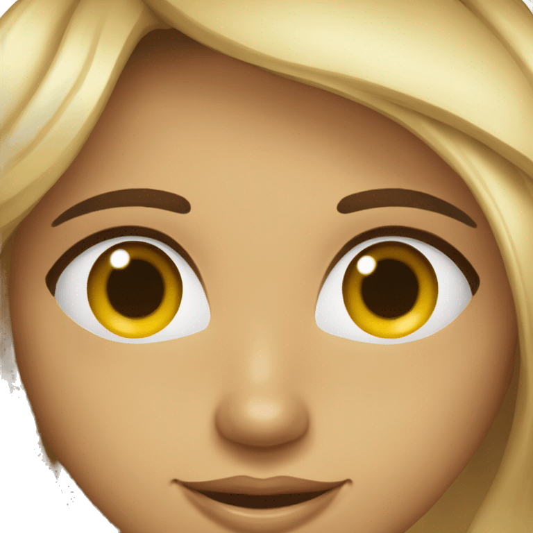 Morena praiana pele branca e olhos castanhos emoji