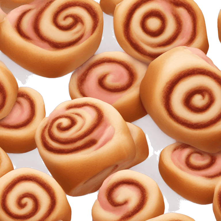 Cinnamon light pink roll emoji