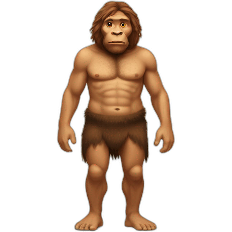 Neanderthal full body emoji