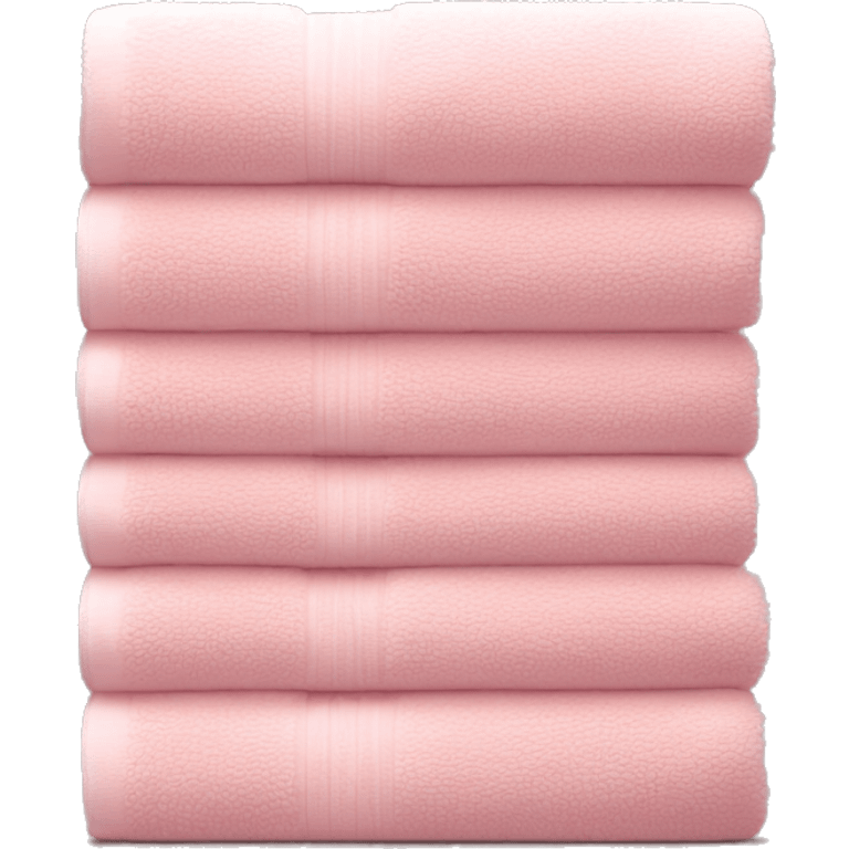 Light pink stacked towels emoji