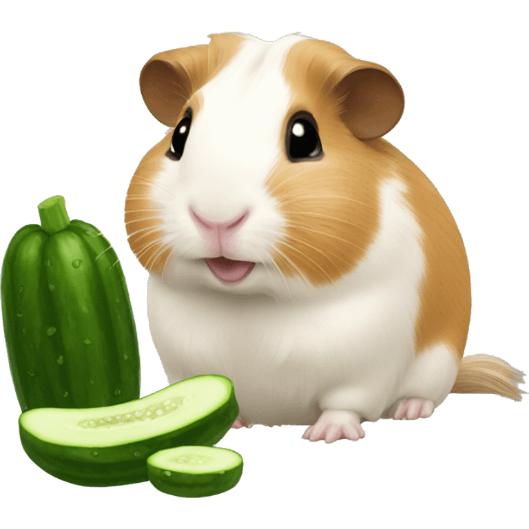 Guineapig eating cucumber emoji