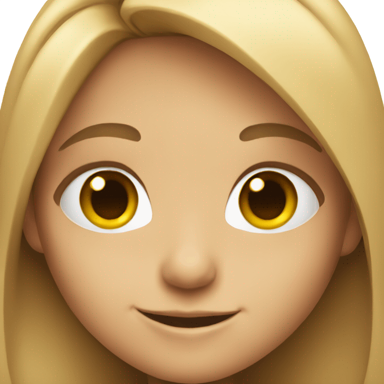 smiling girl with long hair emoji