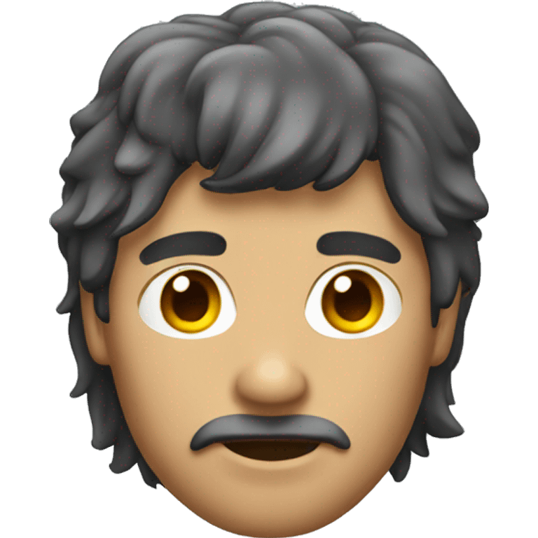 man with mullet hairstyle emoji