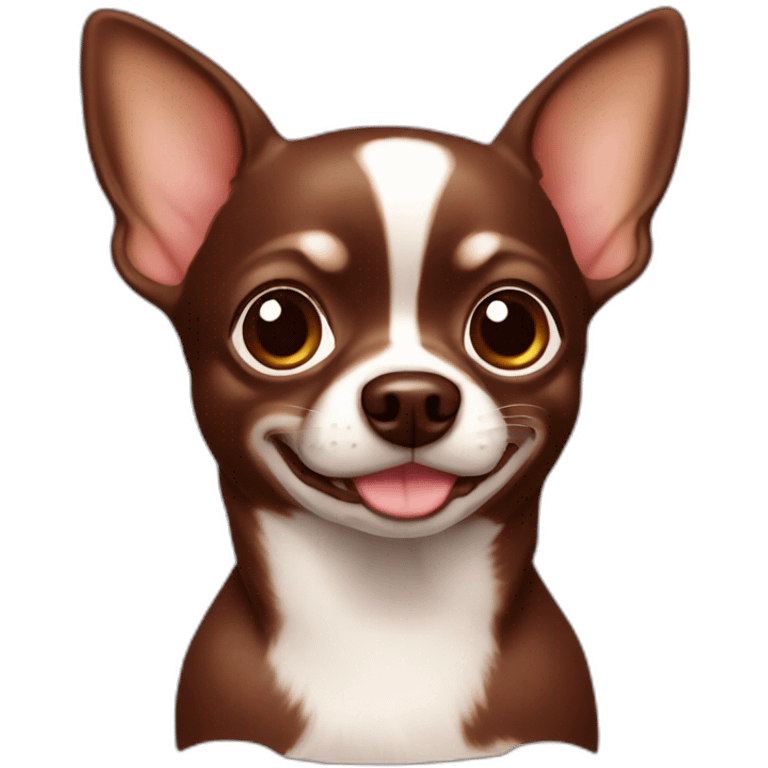 Chihuahua chocolate emoji